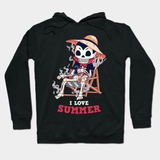 Dracula loves summer // Vampire, holidays, sunbathing Hoodie